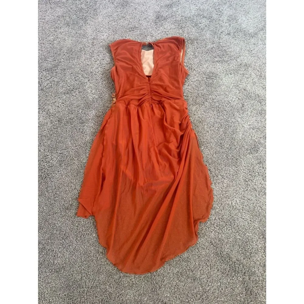 Alexandra Costumes Picking Up The Pieces Copper Dance Leotard Sz XS